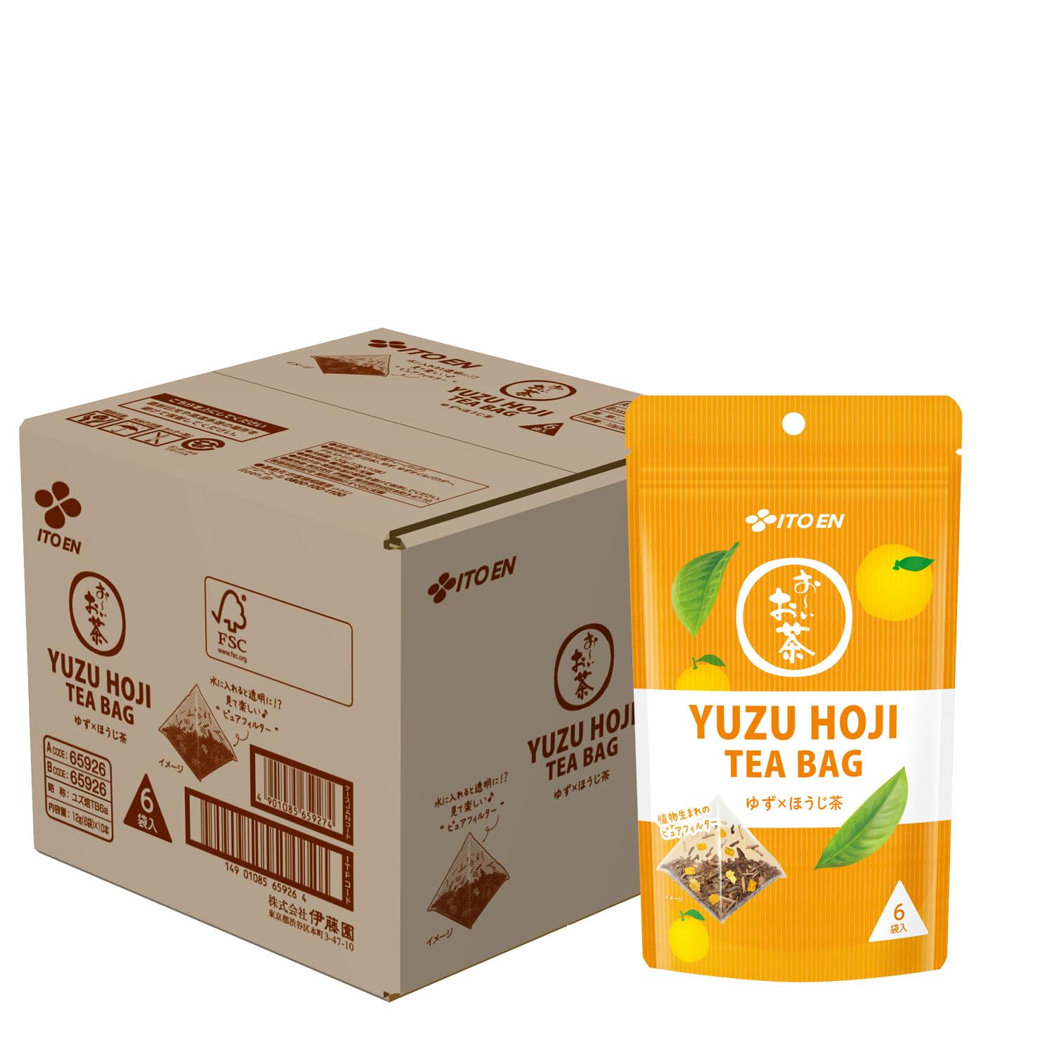Amazon.co.jp: 伊藤園 おーいお茶 ゆずほうじ茶 YUZU HOJI 2g×6袋×10個